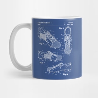 Soccer Boots Patent - Football Boots Art - Blueprint Mug